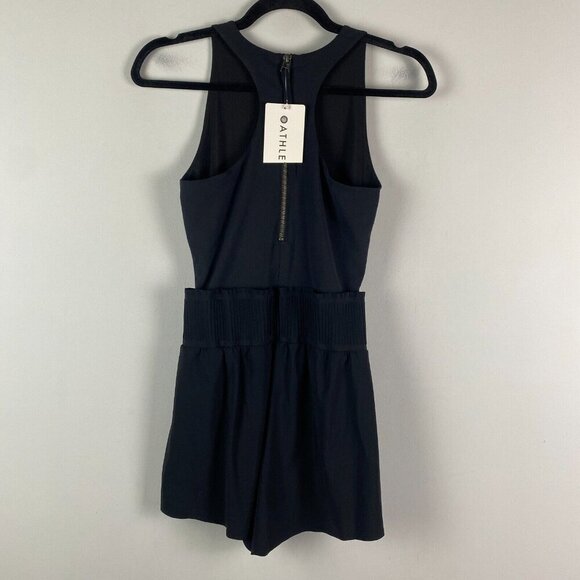 Athleta Cosmic Flutter Romper Black Size XXS #558685 Travel Work Sleeveless - Picture 6 of 14